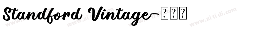 Standford Vintage字体转换